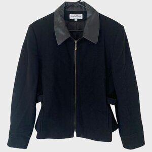 Vintage Jonathan Michael Full Zip Wool Harrington Jacket Women's Size Large